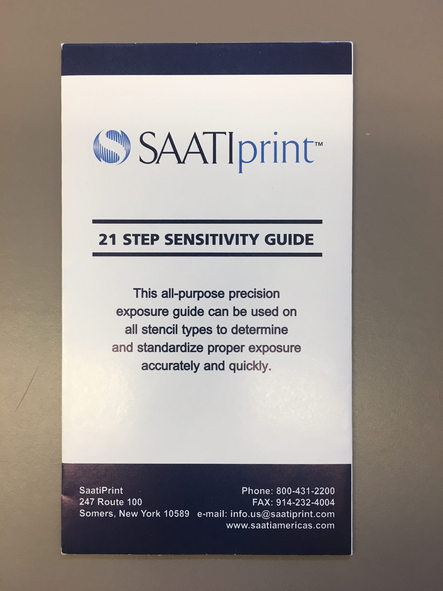 Screen Printing 21 Step Sensitivity Guide  Screen Exposure Test – Lawson  Screen & Digital Products